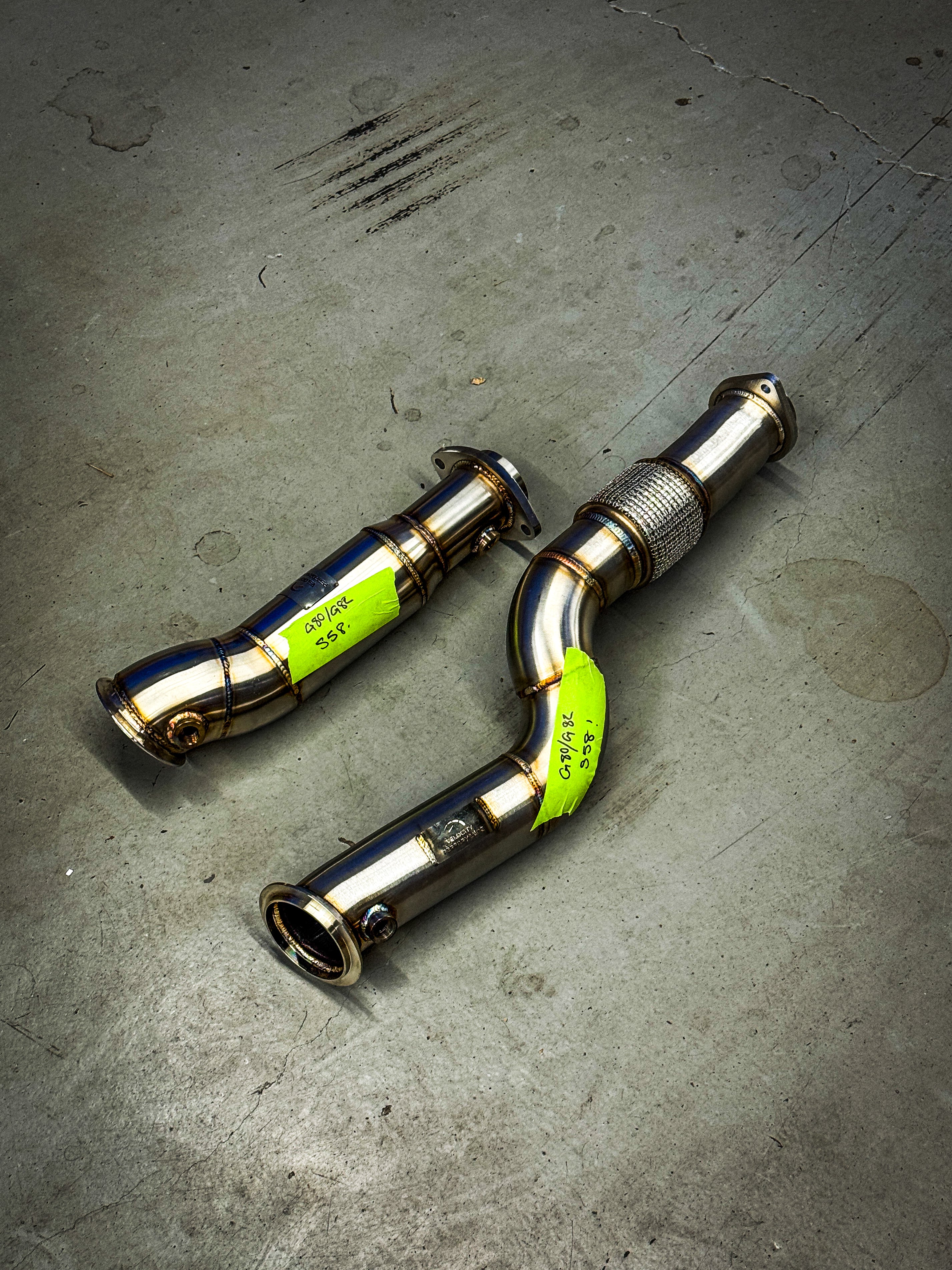 BMW S58 DOWNPIPES IN STOCK SAME DAY SHIPPING! G80/G82/G87 M2/M3/M3COMP/M4/M4COMP