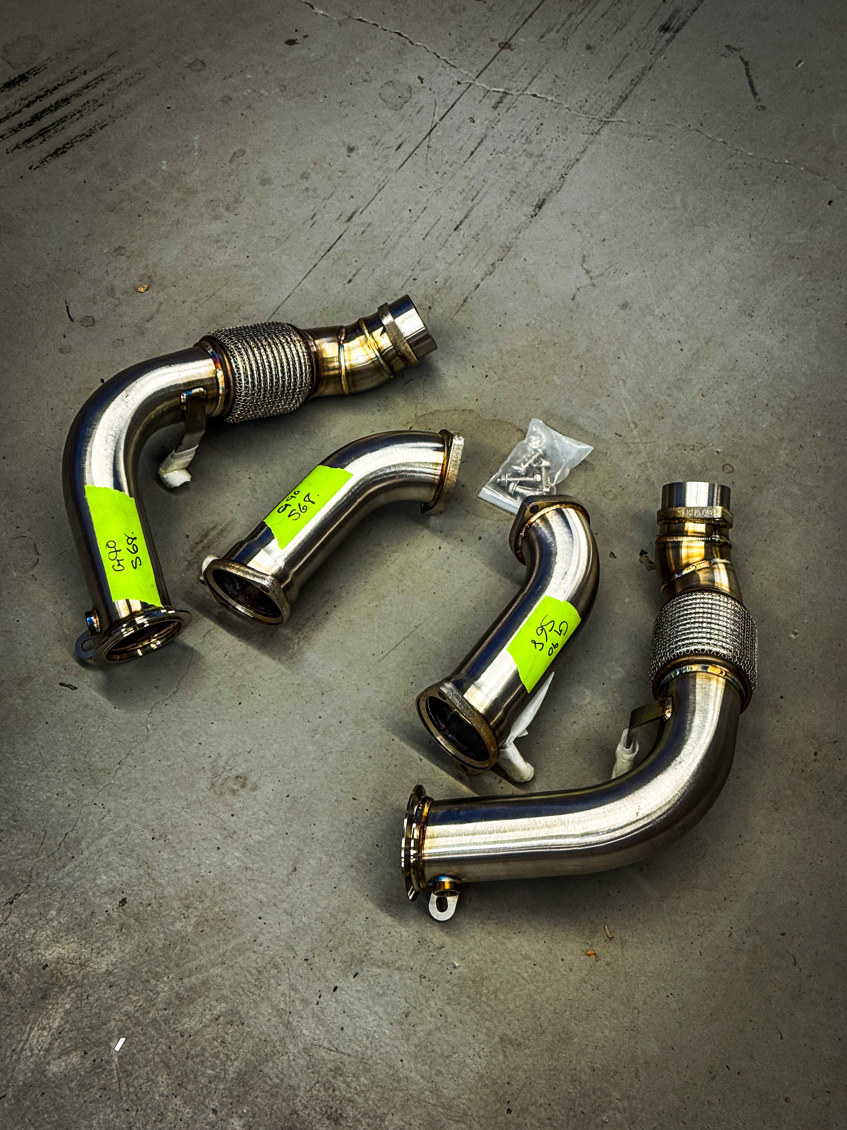 BMW S68 DOWNPIPES IN STOCK SAME DAY SHIPPING! G90 M5/760i/X7 M60i
