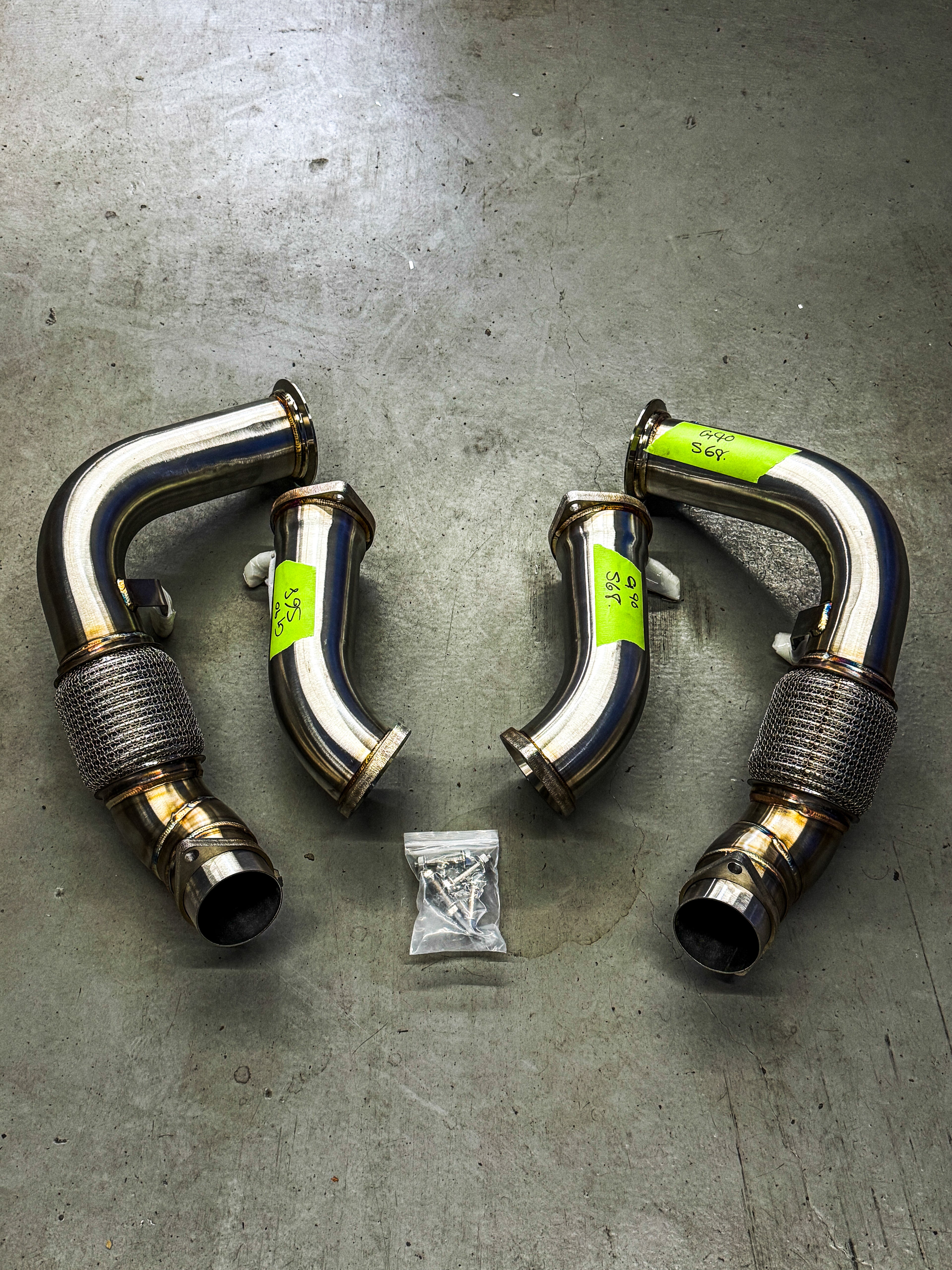 BMW S68 DOWNPIPES IN STOCK SAME DAY SHIPPING! G90 M5/760i/X7 M60i