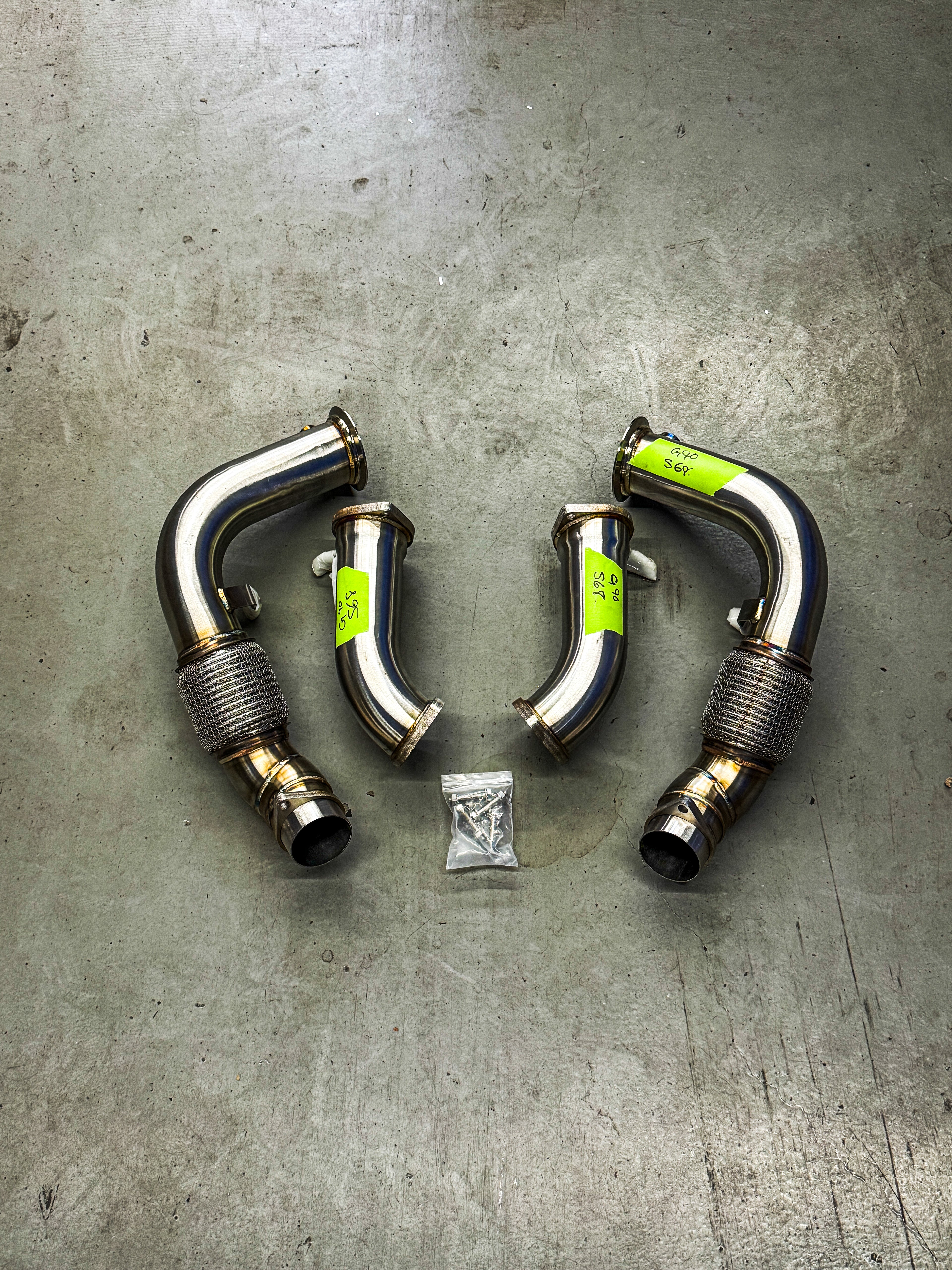 BMW S68 DOWNPIPES IN STOCK SAME DAY SHIPPING! G90 M5/760i/X7 M60i