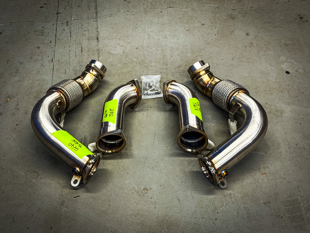 BMW S68 DOWNPIPES IN STOCK SAME DAY SHIPPING! G90 M5/760i/X7 M60i