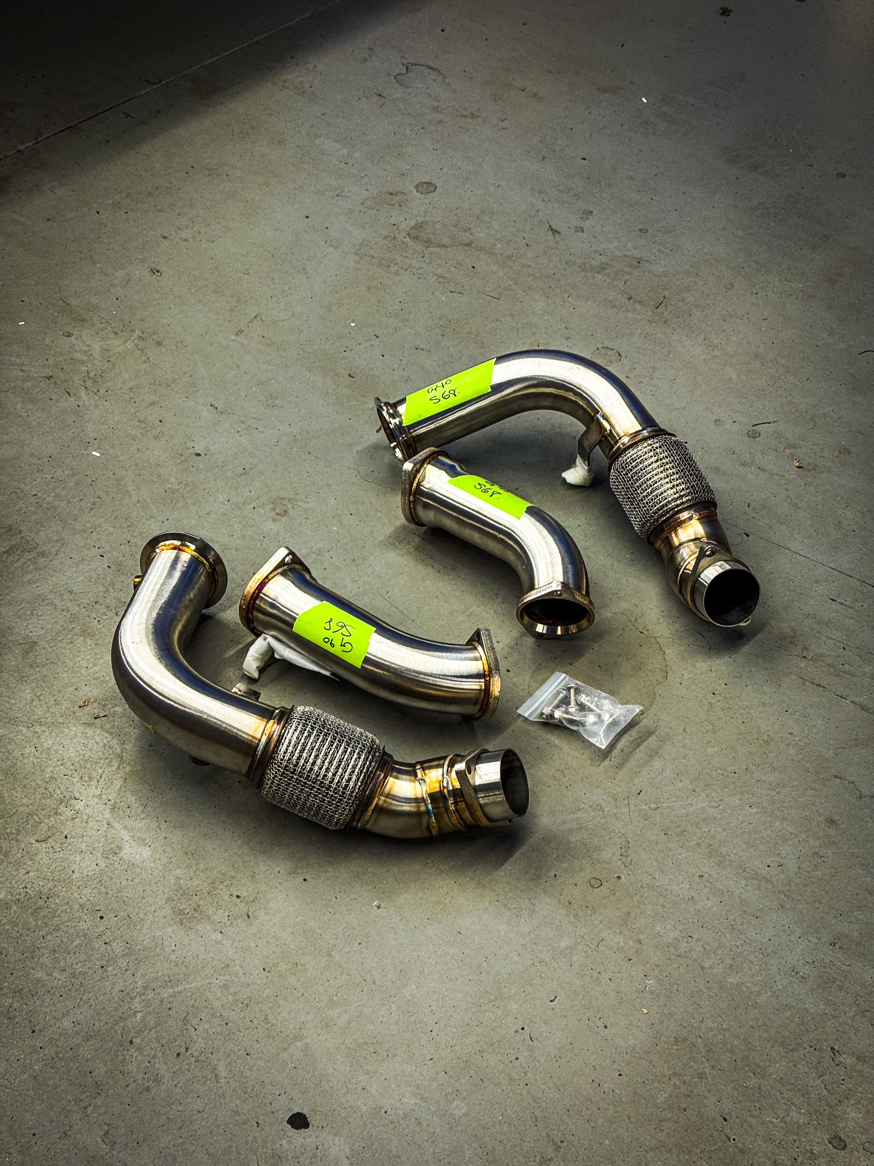 BMW S68 DOWNPIPES IN STOCK SAME DAY SHIPPING! G90 M5/760i/X7 M60i